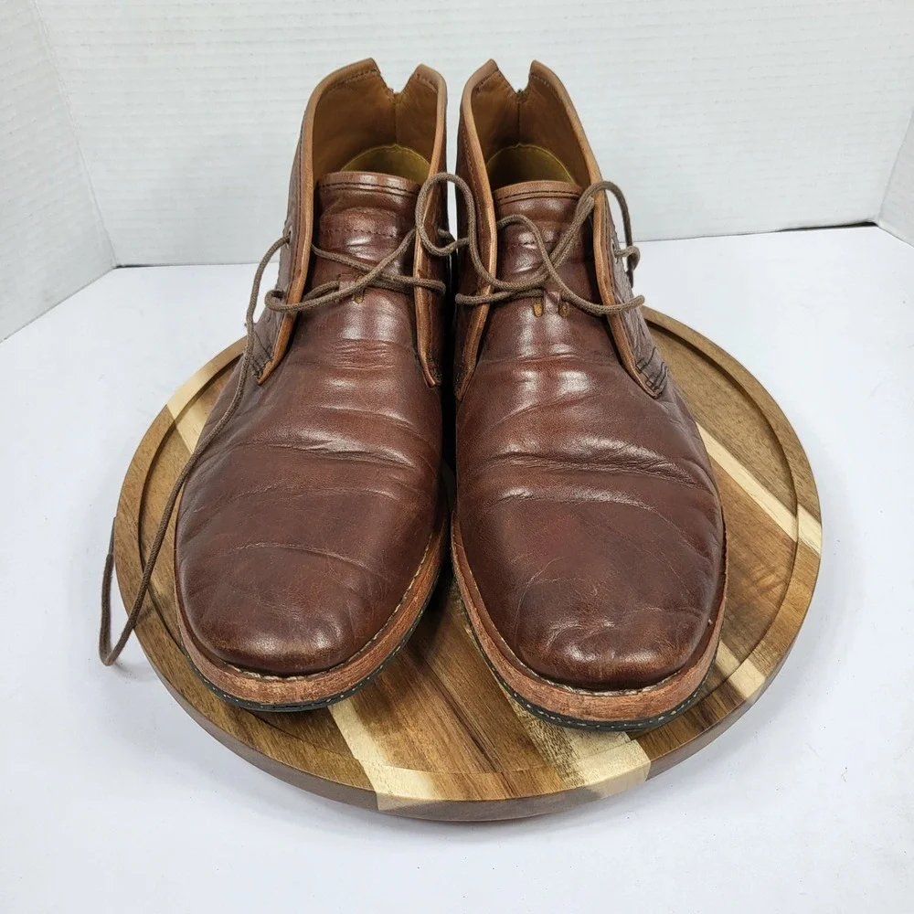 Timberland Boot Company Mens Wodehouse LH PT Chukka Brown Leather Boots Size 8 M